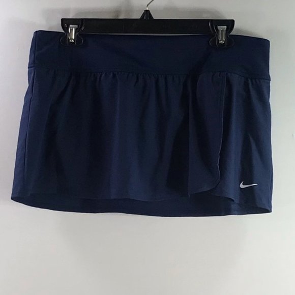 Nike Women’s Pure Flouncy Tennis Skirt in Navy size L #132 - Picture 1 of 5